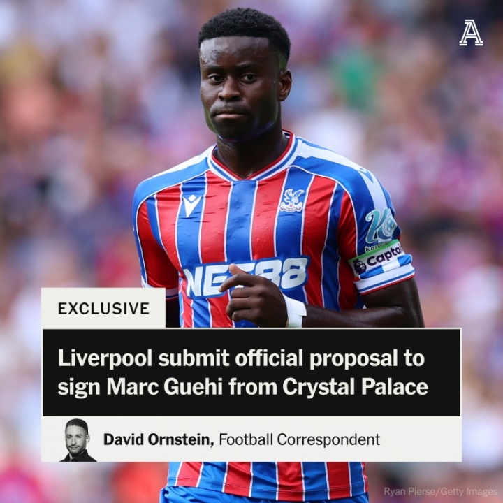 开云App-利物浦为格伊提交3500万英镑正式报价，水晶宫尚未作出回应